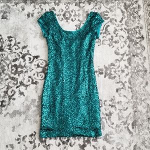 Christmas or new years HM sequins green dress